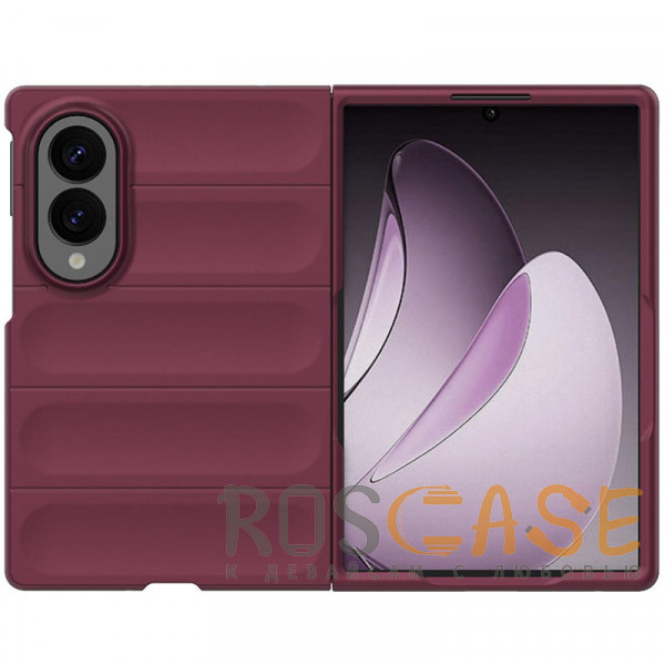 Фото Бордовый Flex Matte | Пластиковый чехол с Soft Touch покрытием для Samsung Galaxy Z Fold 8