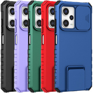 CamShield Holder | Противоударный чехол-подставка для Xiaomi Redmi Note 12 5G / Poco X5 с защитой камеры