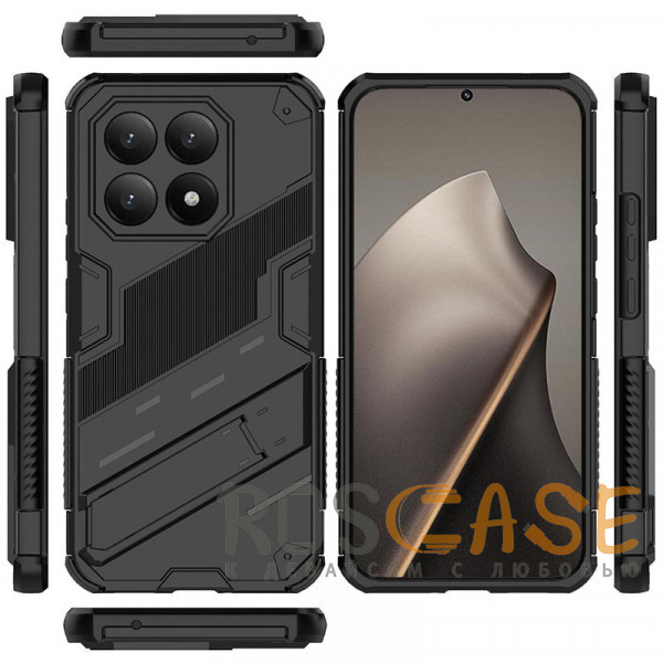 Изображение Черный Megatron | Противоударный чехол-подставка для Xiaomi Mi 15T с защитой камеры