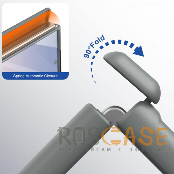 Фото Серый Чехол 3D с Magsafe и внешним стеклом для Samsung Galaxy Z Fold 6