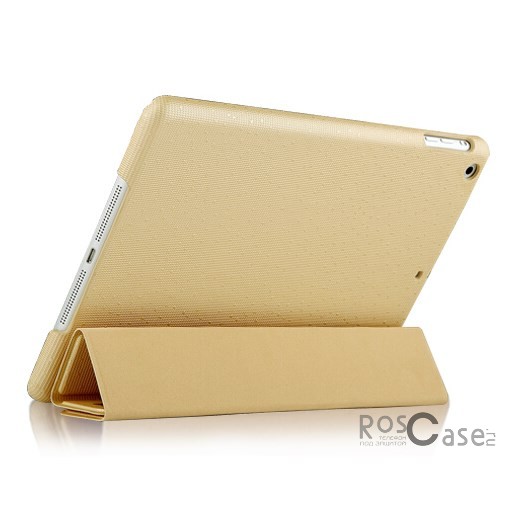 Фотография Золотой Кожаный чехол-книжка Banpa с функцией подставки для Apple iPad Air