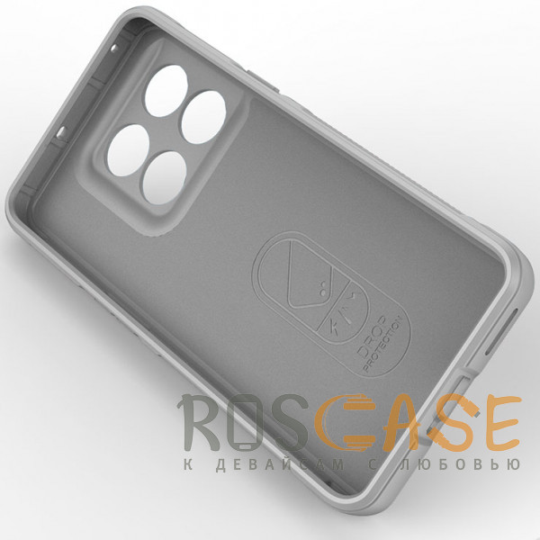 Изображение Серый Flex Silicone | Противоударный чехол для OnePlus 10T / Ace Pro с защитой камеры и микрофиброй