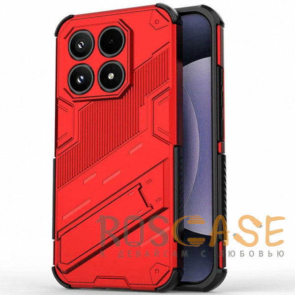 Фото Красный Megatron | Противоударный чехол-подставка для Xiaomi Mi 17 5G с защитой камеры