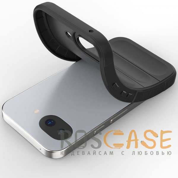 Фотография Черный Flex Silicone | Противоударный чехол для Google Pixel 10a с защитой камеры и микрофиброй
