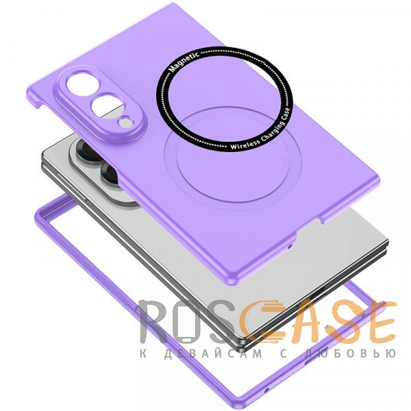 Фото Фиолетовый Matte Shield | Тонкий матовый пластиковый чехол с поддержкой Magsafe для Samsung Galaxy Z Fold 8