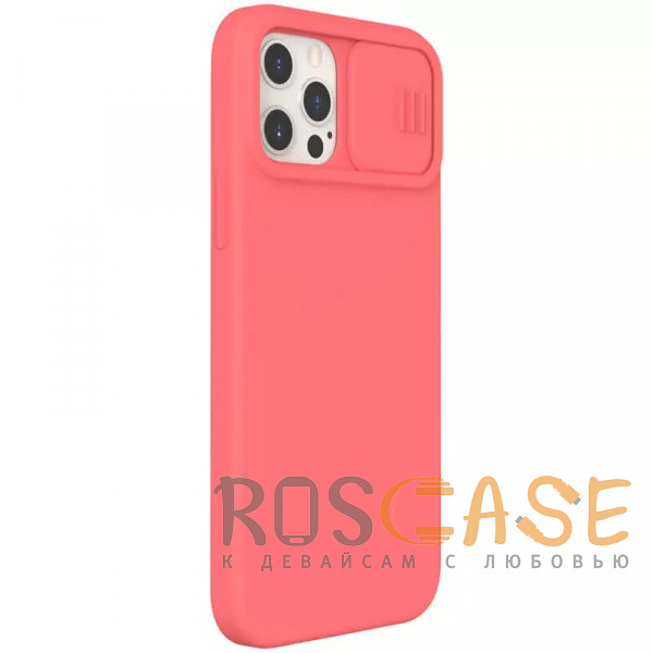 Фотография Оранжевый Nillkin CamShield Silky Magnetic | Силиконовый чехол для магнитной зарядки с защитой камеры для iPhone 12 Pro Max