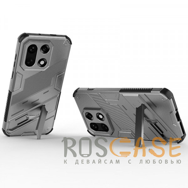 Фотография Серый Megatron | Противоударный чехол-подставка для OnePlus 15 5G с защитой камеры