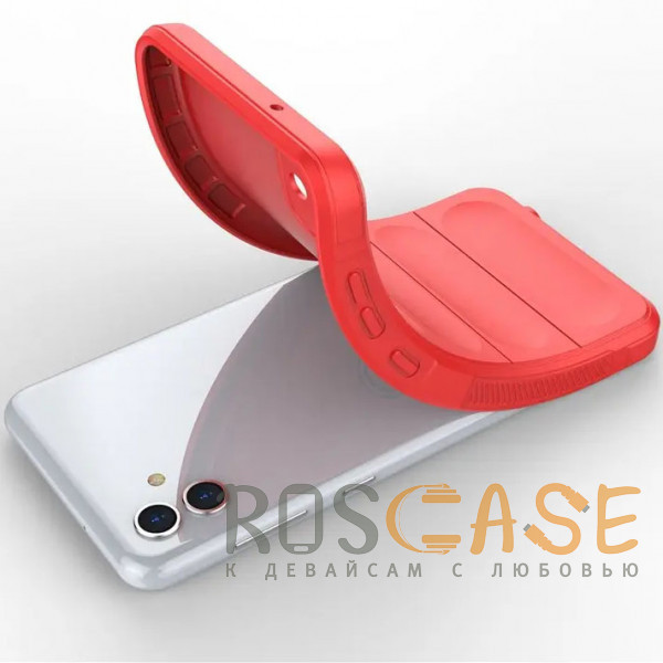 Фотография Красный Flex Silicone | Противоударный чехол для Samsung Galaxy A04 4G / M13 5G с защитой камеры и микрофиброй