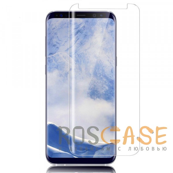 Фото Прозрачное защитное стекло 3D с закругленными краями для Samsung Galaxy S9+