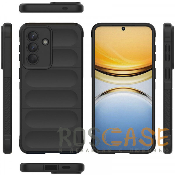 Фото Черный Flex Silicone | Противоударный чехол для Samsung Galaxy A57 с защитой камеры и микрофиброй