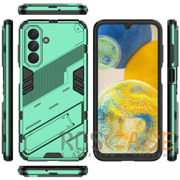 Изображение Зеленый Megatron | Противоударный чехол-подставка для Samsung Galaxy A26 5G с защитой камеры
