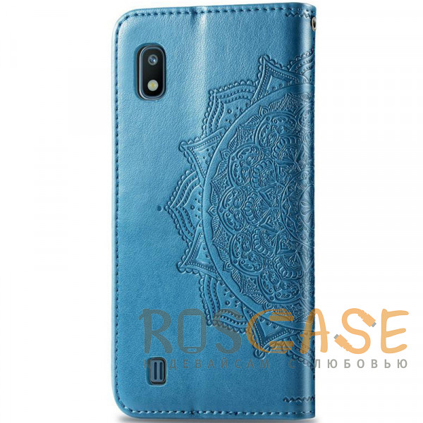 Фотография Синий Кожаный чехол (книжка) Art Case с визитницей для Samsung Galaxy A10 (A105F)