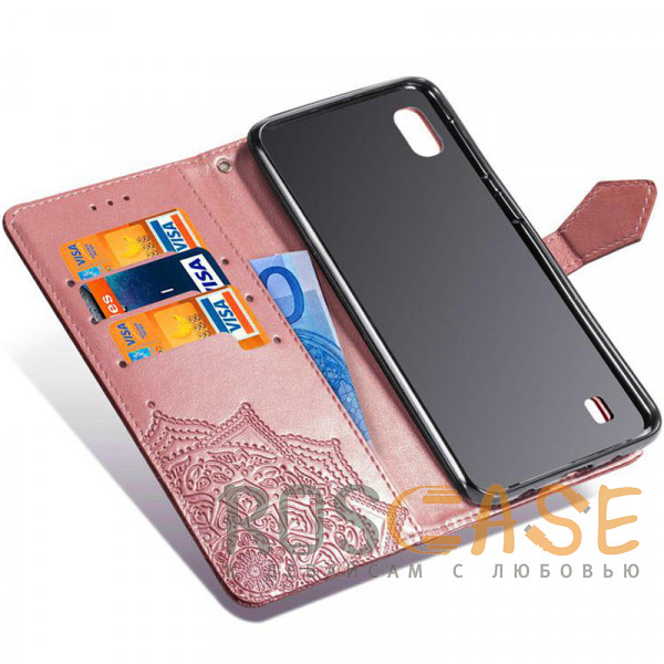 Изображение Розовый Кожаный чехол (книжка) Art Case с визитницей для Samsung Galaxy A10 (A105F)