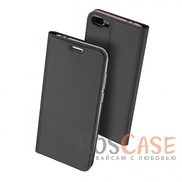 

Классический чехол книжка с функцией подставки и картхолдером для Asus Zenfone 4 Max (ZC554KL) (Черный)