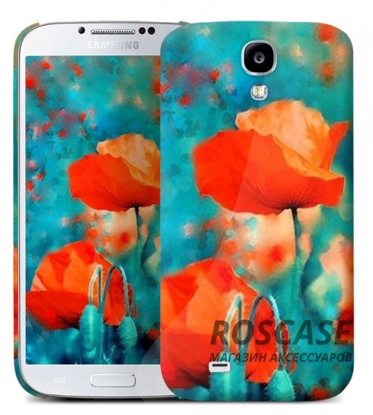 фото оригинальный чехол «Blue&Red» для Samsung Galaxy S4 / Galaxy S4 mini (+ пленка)