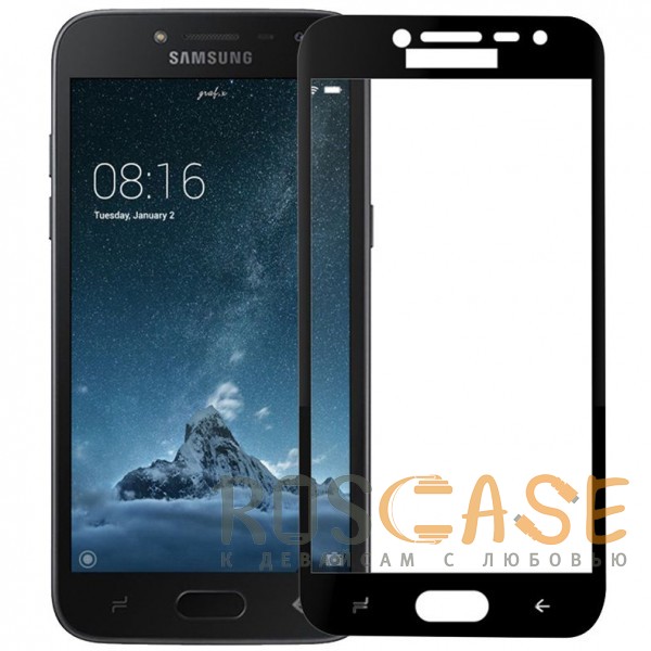 Фото Черное 5D защитное стекло для Samsung J250F Galaxy J2 Pro (2018) на весь экран