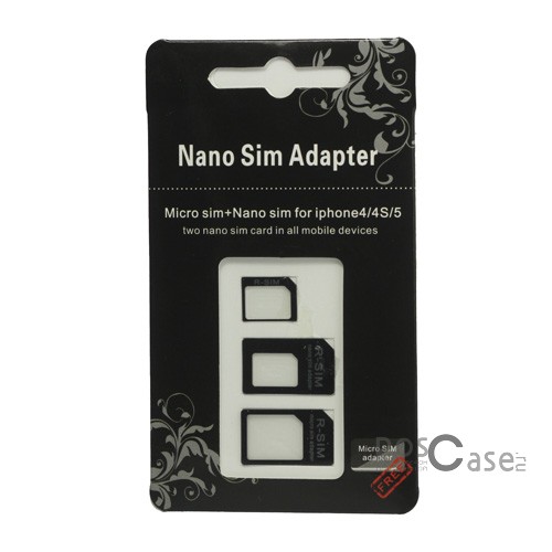 фото комплект SIM адаптеров NanoSIM/MicroSIM/SIM