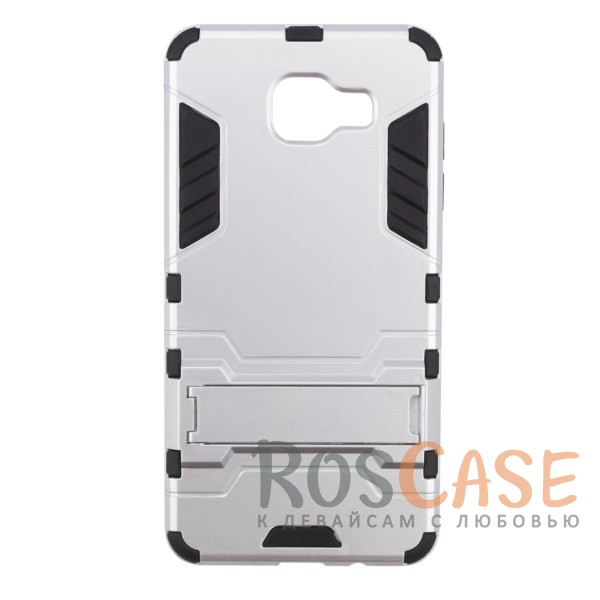 

Ударопрочный чехол-подставка Transformer для Samsung A510F Galaxy A5 (2016) с мощной защитой корпуса (Серебряный / Satin Silver)