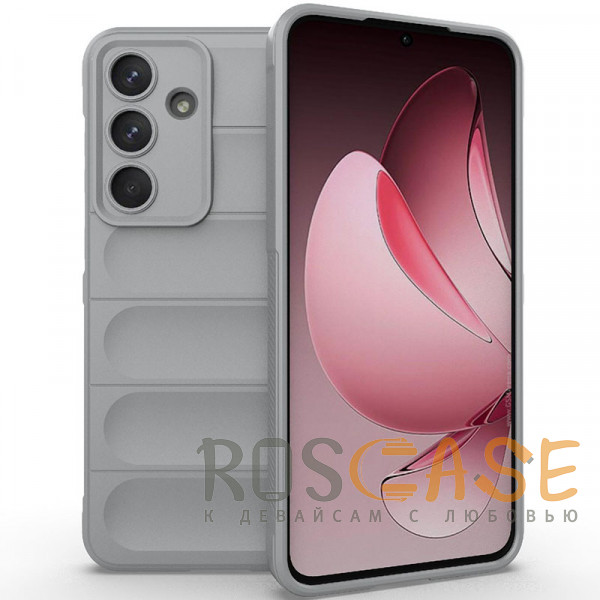 Фото Серый Flex Silicone | Противоударный чехол для Samsung Galaxy S25 FE с защитой камеры и микрофиброй