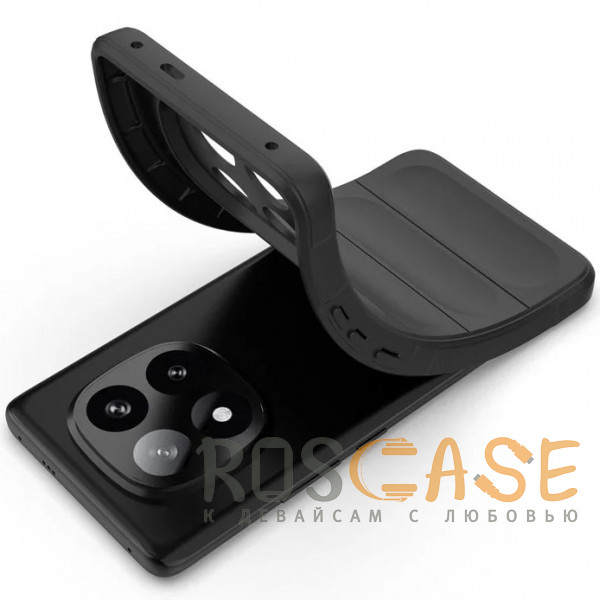 Фотография Черный Flex Silicone | Противоударный чехол для Xiaomi Redmi Note 14 Pro 4G с защитой камеры и микрофиброй