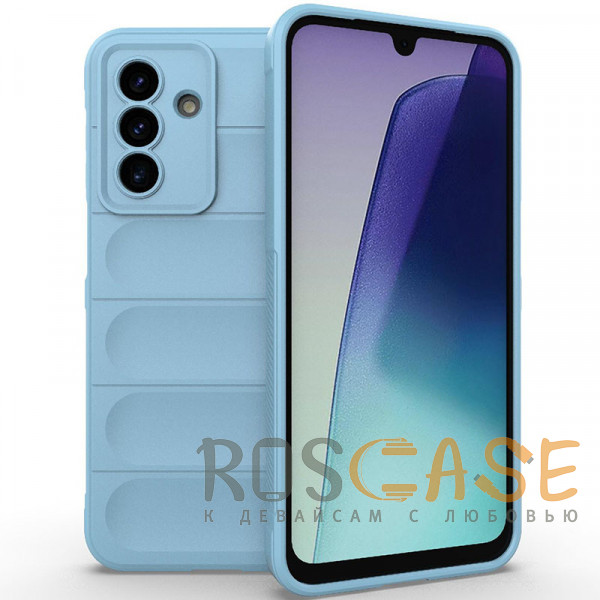 Фото Голубой Flex Silicone | Противоударный чехол для Samsung Galaxy A17 с защитой камеры и микрофиброй