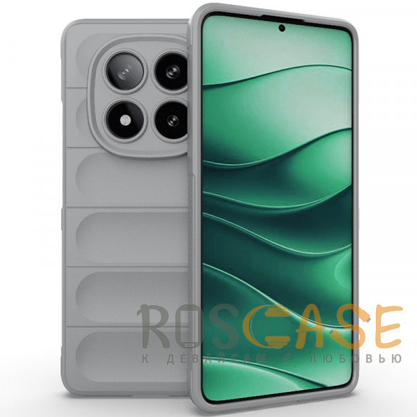 Фото Серый Flex Silicone | Противоударный чехол для Xiaomi Redmi Note 15 Pro Plus с защитой камеры и микрофиброй