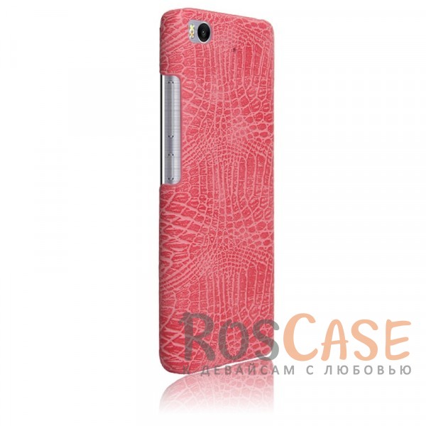 Фотография Розовый Croc | Чехол для Xiaomi Mi 5s с текстурой крокодиловой кожи