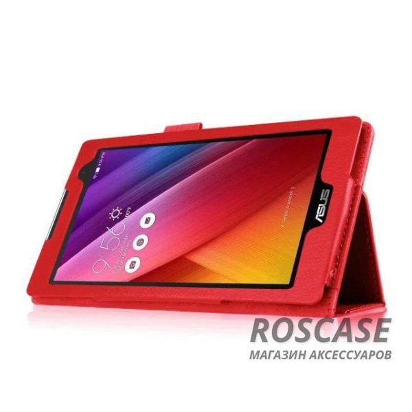 Фотография Красный TTX | Кожаный чехол-книжка для Asus ZenPad 7.0 (Z370C/ Z370CG)
