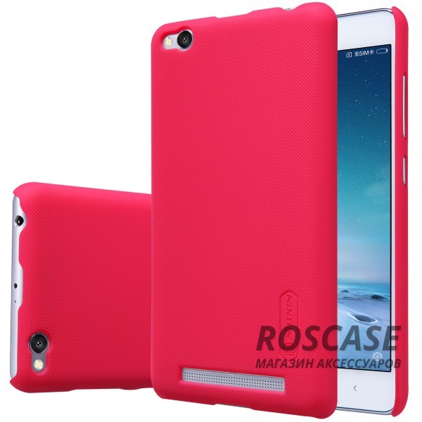 Фото Красный Nillkin Super Frosted Shield | Матовый чехол для Xiaomi Redmi 3 (+ пленка)