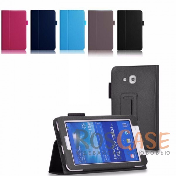 фото кожаный чехол-книжка TTX с функцией подставки для Samsung Galaxy Tab 3 Lite T110/T111