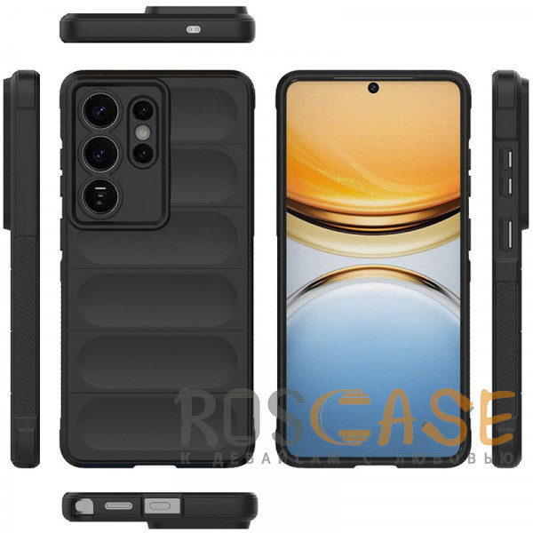 Фото Черный Flex Silicone | Противоударный чехол для Samsung Galaxy S26 Ultra с защитой камеры и микрофиброй