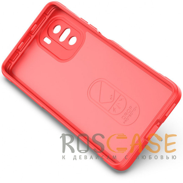 Изображение Красный Flex Silicone | Противоударный чехол для Xiaomi Poco F3 / Mi 11X (Pro) / Redmi K40 (Pro) с защитой камеры и микрофиброй