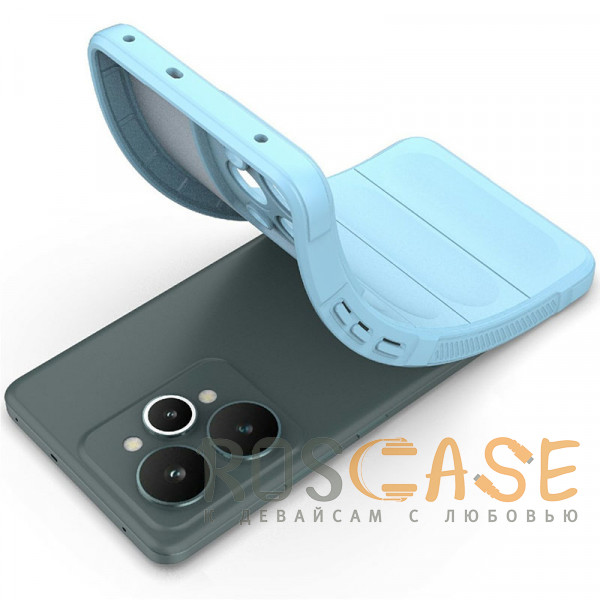 Фотография Голубой Flex Silicone | Противоударный чехол для Realme 15 Pro 5G с защитой камеры и микрофиброй