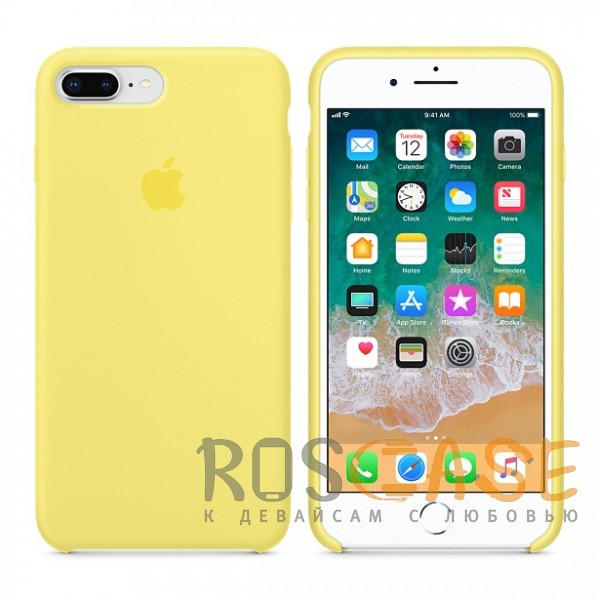 Фото Желтый Канареечный Чехол Silicone Case для iPhone 7 Plus / 8 Plus