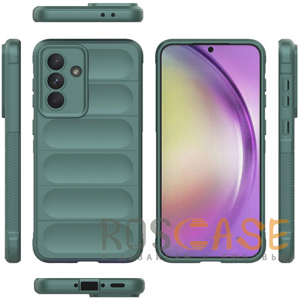 Фото Зеленый Flex Silicone | Противоударный чехол для Samsung Galaxy A56 / A36 5G с защитой камеры и микрофиброй