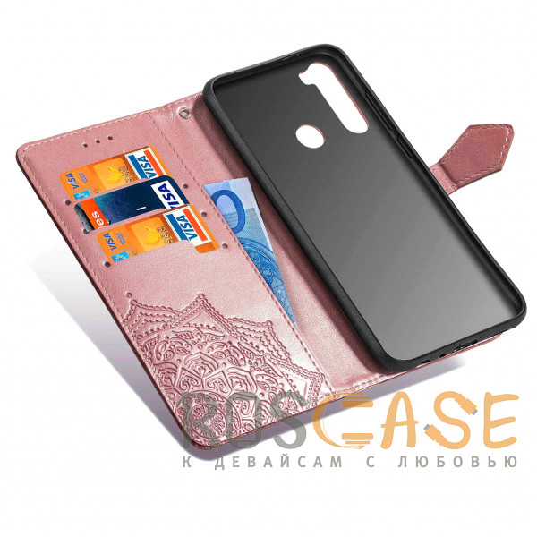 Фото Розовый Кожаный чехол (книжка) Art Case с визитницей для Xiaomi Redmi Note 8