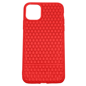 Рельефный силиконовый чехол Плетение  для iPhone 11 Pro Max