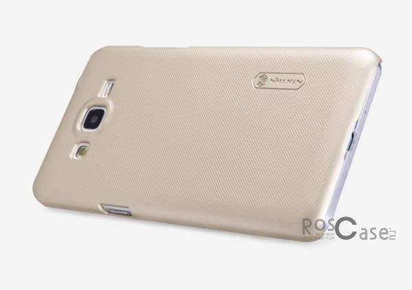 Фотография Золотой Nillkin Super Frosted Shield | Матовый чехол для Samsung G530H/G531H Galaxy Grand Prime (+ пленка)