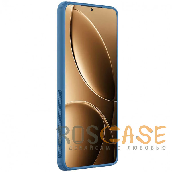 Изображение Синий Nillkin Super Frosted Shield Pro | Матовый чехол из пластика и ТПУ для Xiaomi Poco F7 Pro / Redmi K80