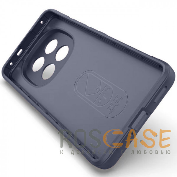 Изображение Темно-синий Flex Silicone | Противоударный чехол для Xiaomi Redmi Note 14 Pro 4G с защитой камеры и микрофиброй
