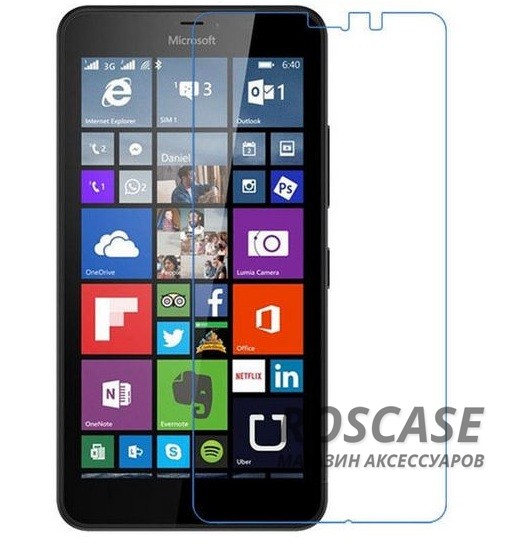Фото H+ | Защитное стекло для Microsoft Lumia 640XL (картонная упаковка)