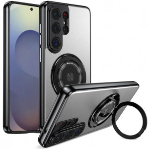 Чехол с кольцом Magsafe и алюминиевой вставкой  для Samsung Galaxy S26 Ultra