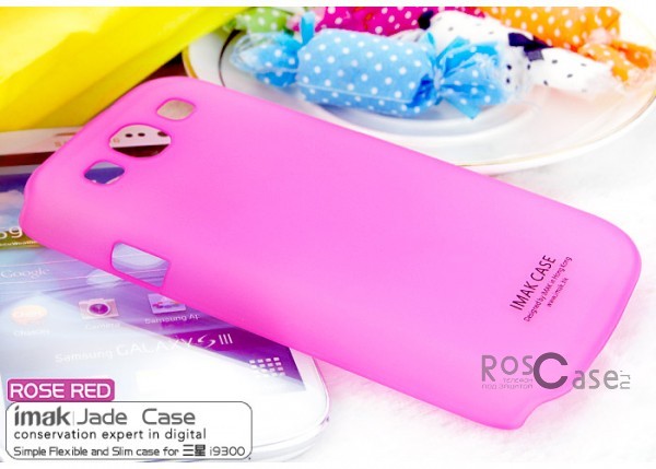 Фотография Розовый Пластиковая накладка IMAK Water Jade Series для Samsung i9300 Galaxy S3 (+ пленка)