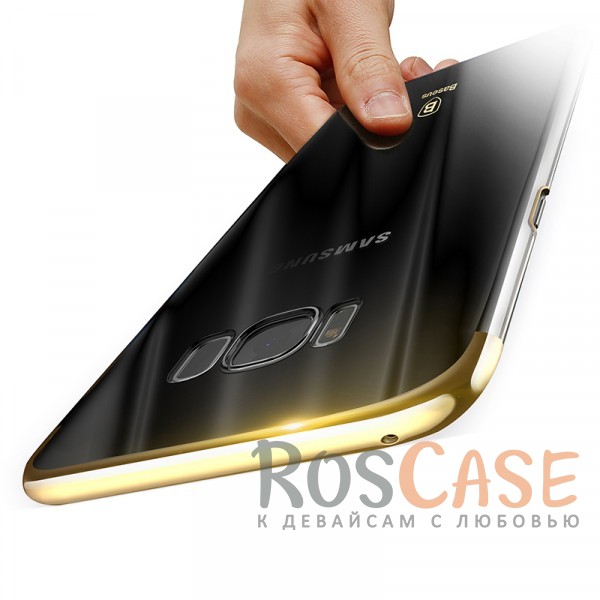 Фотография Золотой Baseus Glitter | Ультратонкий чехол для Samsung G950 Galaxy S8 с глянцевыми торцами