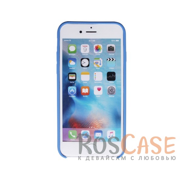 Фотография Синий / Blue Оригинальный силиконовый чехол для Apple iPhone 6/6s (4.7") (реплика)