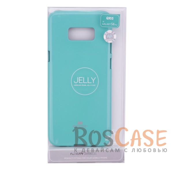 Фотография Бирюзовый Mercury Jelly Pearl Color | Яркий силиконовый чехол для для Samsung G955 Galaxy S8 Plus