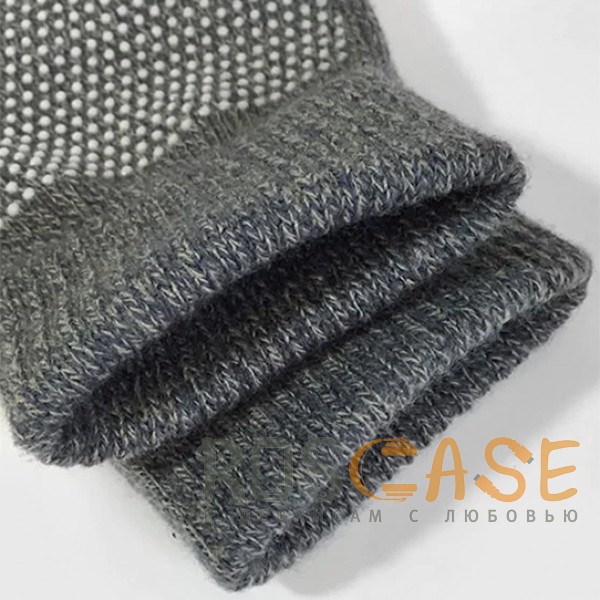 Изображение Темно-серый Warm caress | Емкостные перчатки утепленные (нескользящие)