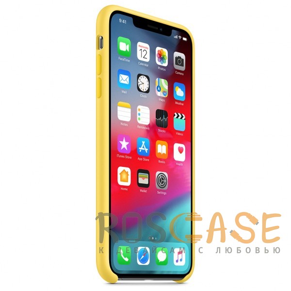 Изображение Желтый Канареечный Чехол Silicone Case для iPhone XS Max
