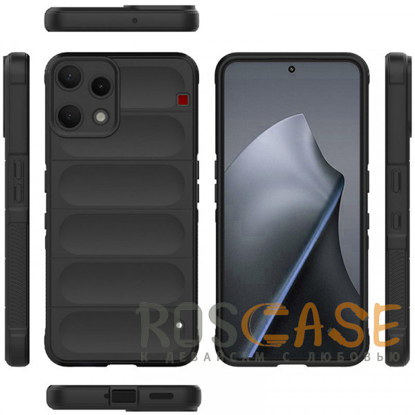 Фото Черный Flex Silicone | Противоударaный чехол для Nothing Phone 3a Lite с защитой камеры и микрофиброй