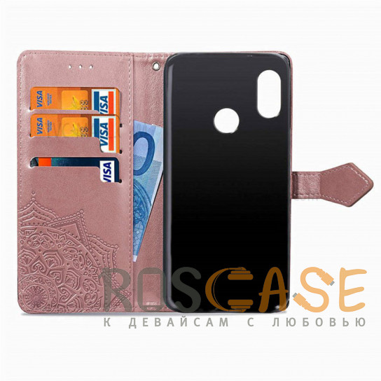 Фотография Розовый Кожаный чехол (книжка) Art Case с визитницей для Xiaomi Redmi Note 7 / Note 7 Pro / Note 7s